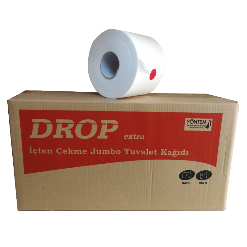 DROP EKSTRA İÇTEN ÇEKME WC KAĞIDI BÜYÜK 4 KG-6LI KOLİ