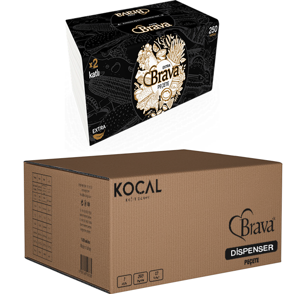 BRAVA YENİ NESİL DİSPENSER PEÇETE 250*24LÜ