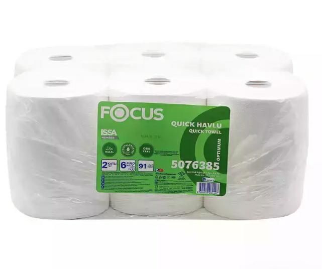FOCUS OPTİMUM HAREKETLİ KAĞIT HAVLU 21 CM-91 MT-5 KG