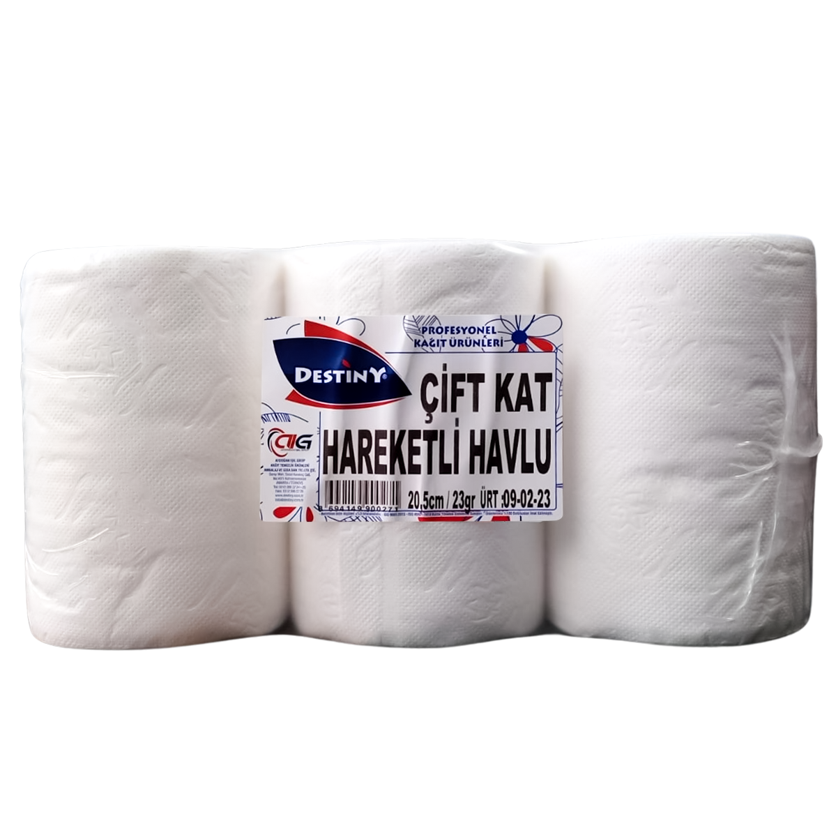 DESTİNY HAREKETLİ KAĞIT HAVLU 21 CM-105 MT-6 KG