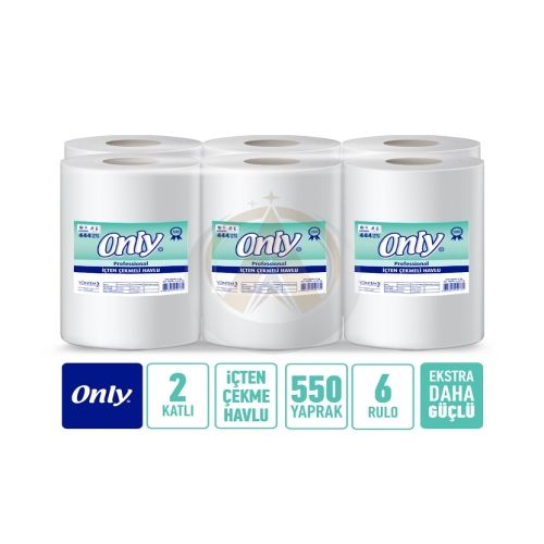 ONLY PROFESSİONAL İÇTEN ÇEKME KAĞIT HAVLU 120 MT-6 KG