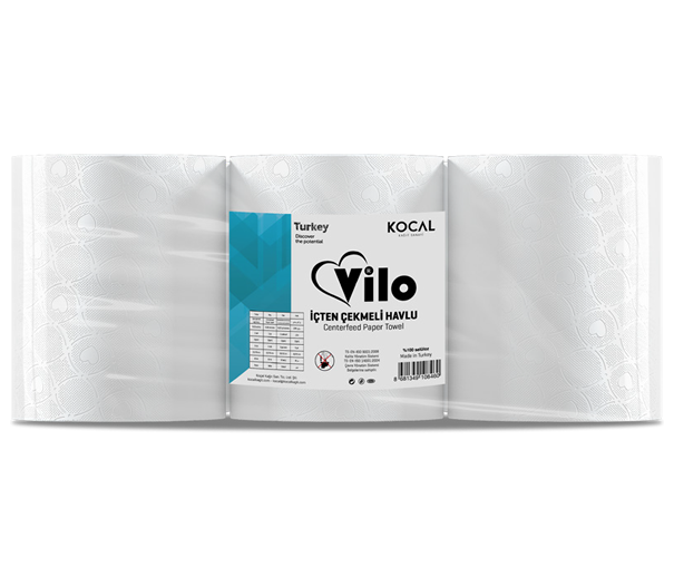 VİLO İÇTEN ÇEKME KAĞIT HAVLU 21 CM-65 MT-3,5 KG