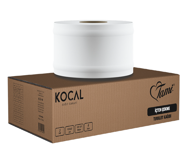 TAMİ İÇTEN ÇEKME WC KAĞIDI BÜYÜK 4 KG-6LI KOLİ
