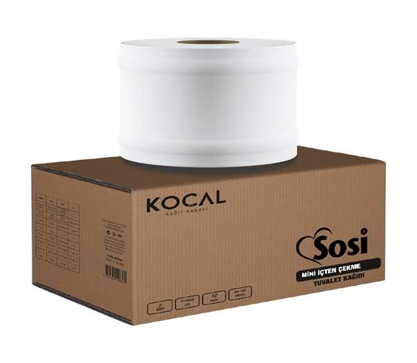 SOSİ İÇTEN ÇEKME WC KAĞIDI KÜÇÜK 6 KG-12Lİ KOLİ