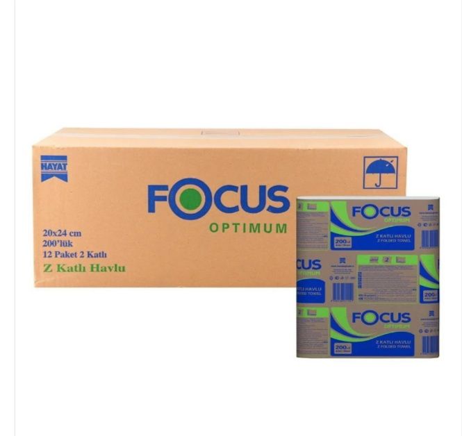 FOCUS OPTİMUM Z KATLAMA DİSPENSER KAĞIT HAVLU 200 YPR