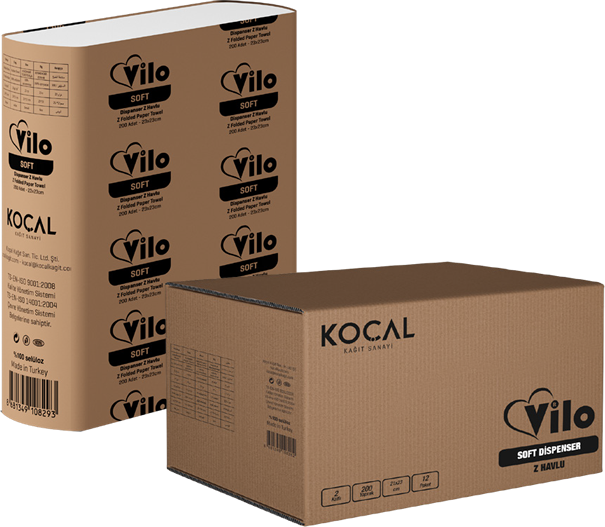 VİLO SOFT Z KATLAMA DİSPENSER KAĞIT HAVLU 200 YPR
