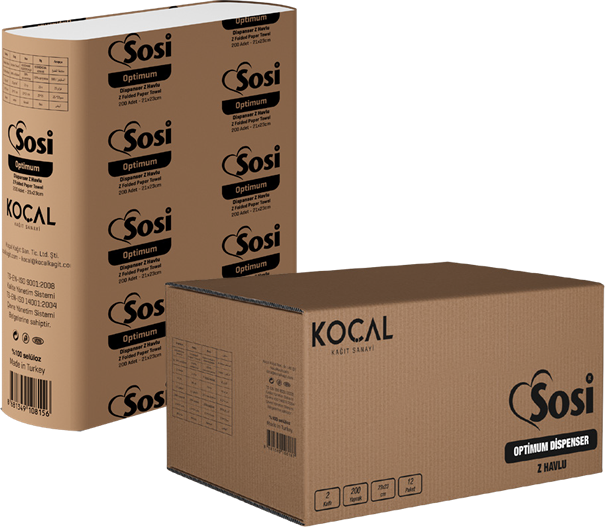 SOSİ OPTİMUM Z KATLAMA DİSPENSER KAĞIT HAVLU 200 YPR