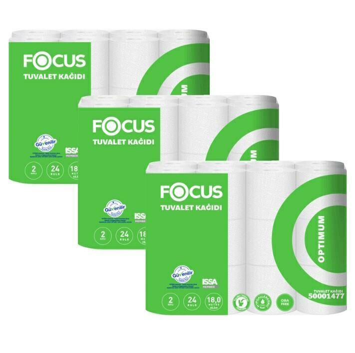 FOCUS OPTİMUM TUVALET KAĞIDI 24*3 72Lİ