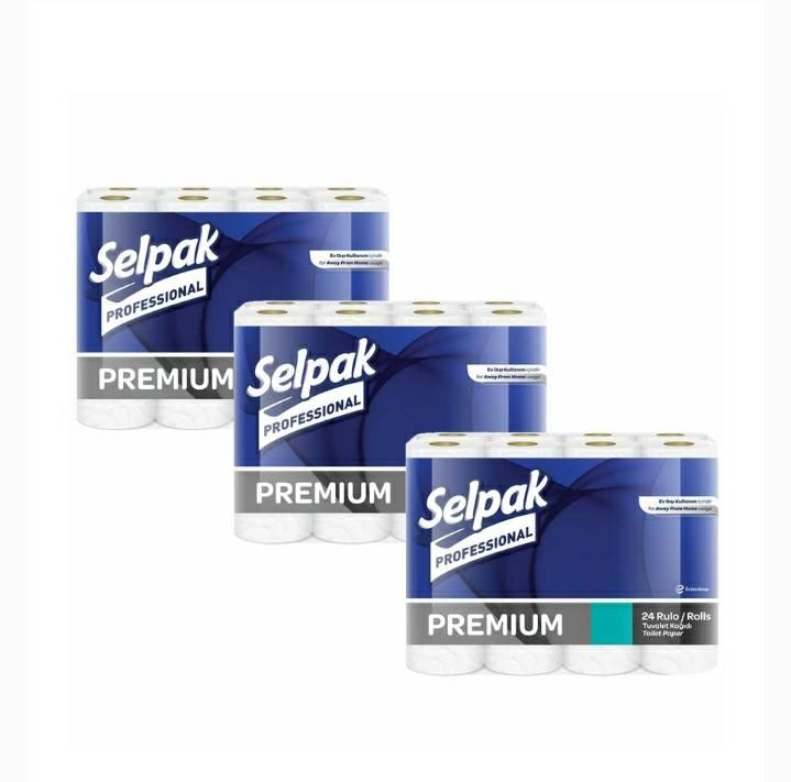 SELPAK PROFESSİONAL PREMİUM TUVALET KAĞIDI 3*24 72Lİ