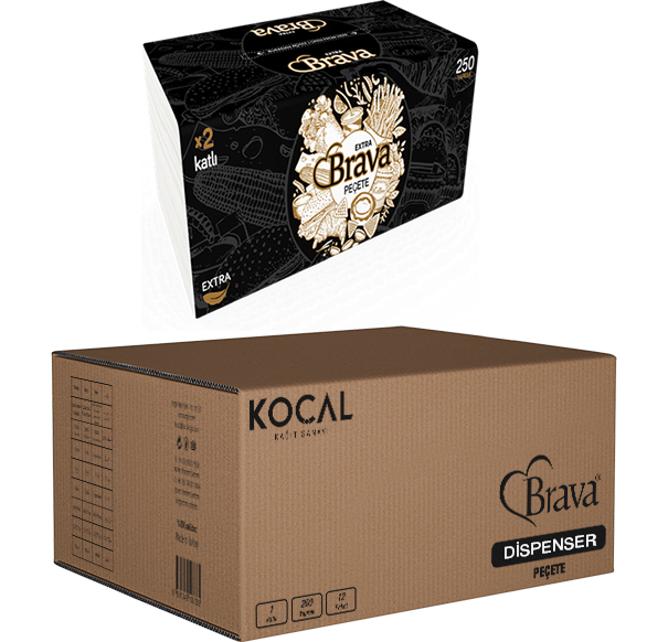 BRAVA YENİ NESİL DİSPENSER PEÇETE 250*24LÜ