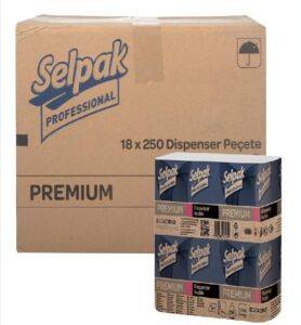 SELPAK PROFESSİONAL PREMİUM DİSPENSER PEÇETE 250*18Lİ