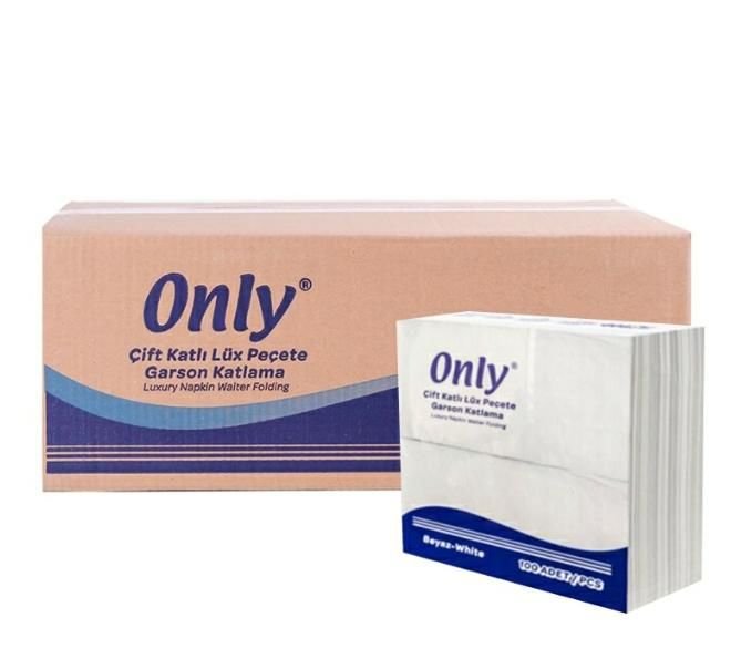 ONLY GARSON KATLAMA PEÇETE ÇİFT KAT 100LÜK BEYAZ 33*31