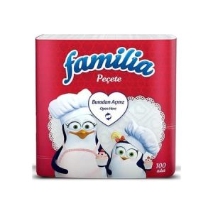 FAMİLİA PEÇETE 100LÜK 30*30 24LÜ KOLİ