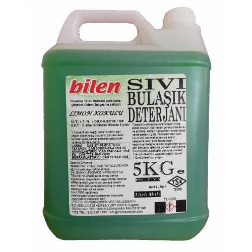 BİLEN ELDE YIKAMA BULAŞIK DETERJANI 5 KG