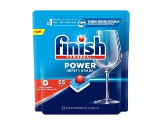 FİNİSH POWERBALL BULAŞIK MAKİNESİ TABLETİ 65Lİ HEPSİ BİR ARADA