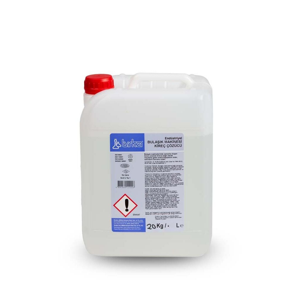BİRKA BULAŞIK MAKİNESİ KİREÇ SÖKÜCÜ 20 KG